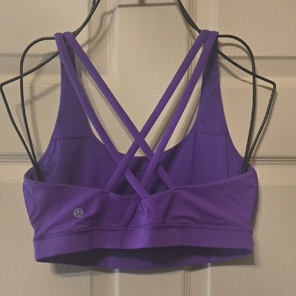 Lululemon Purple Sports Bra Strappy Back - Picture 2 of 5